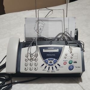 Brother Fax Machine in Gray and White